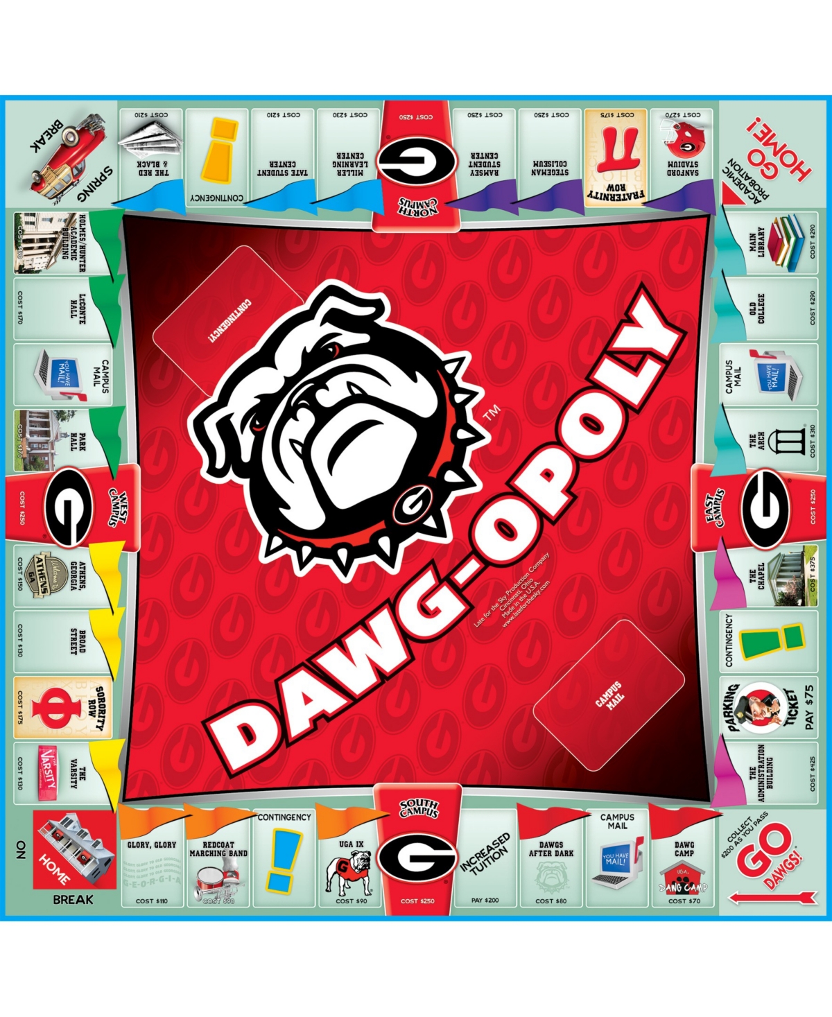 Shop Late For The Sky Dawgopoly Board Game In Multi