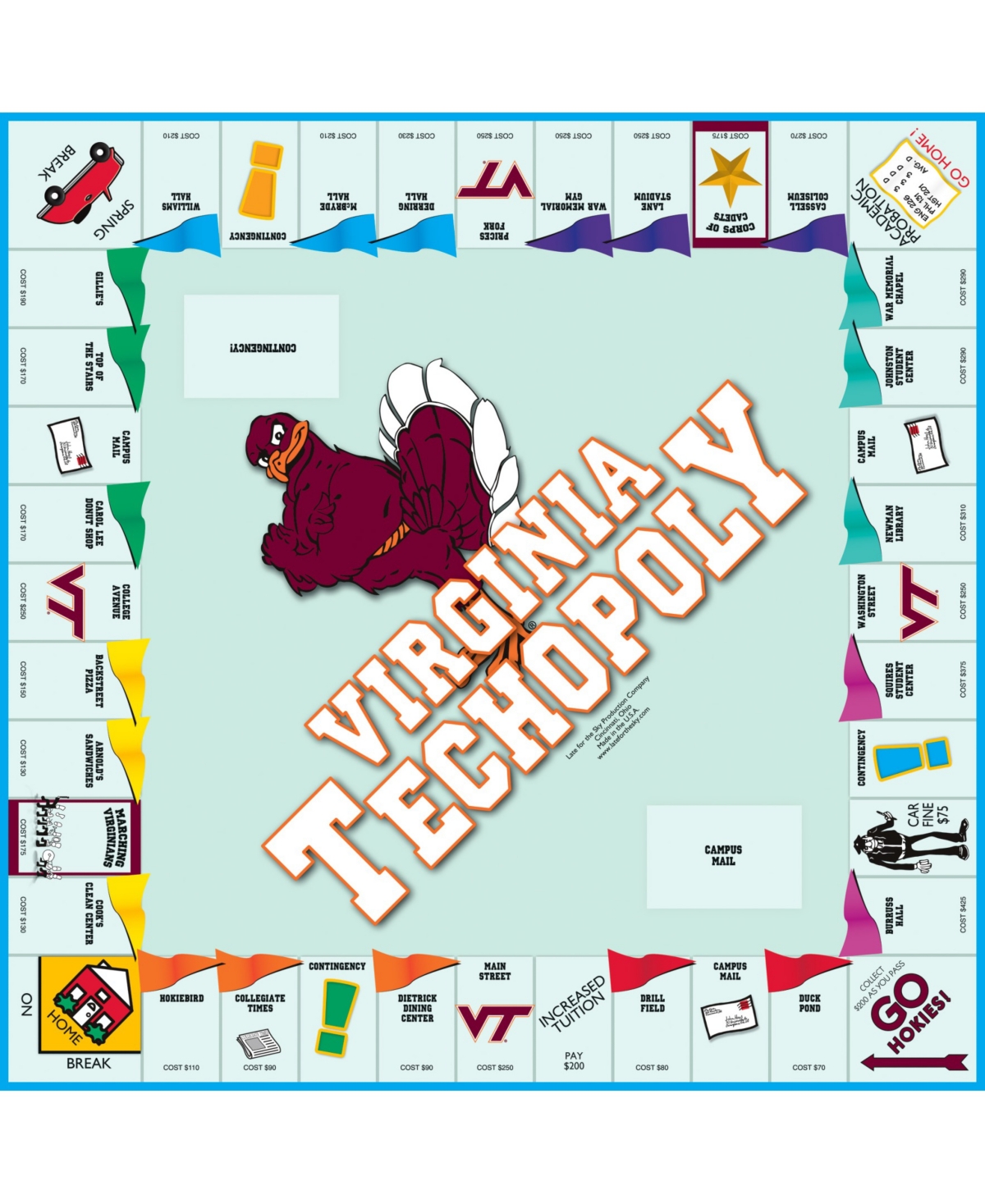 Shop Late For The Sky Va-techopoly Board Game In Multi