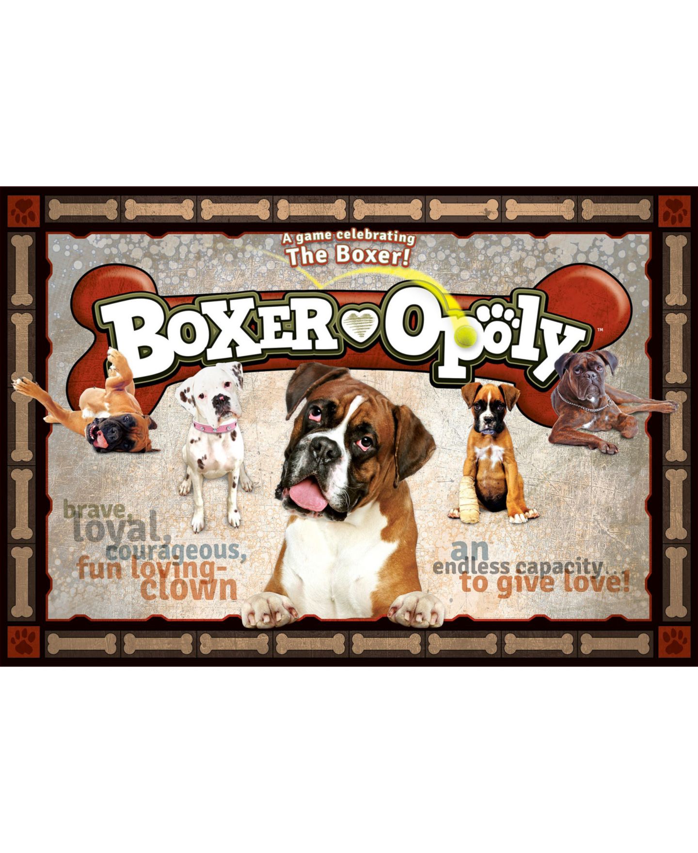 Детская настольная игра MasterPieces Puzzles Boxer-Opoly Family Classic Board Game, Ages 8+ — фото 2