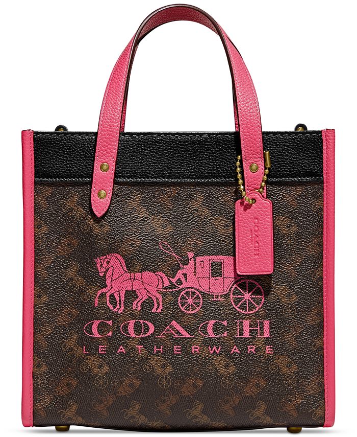 Coach Field Tote Bag In Signature Coated Canvas With Big Apple