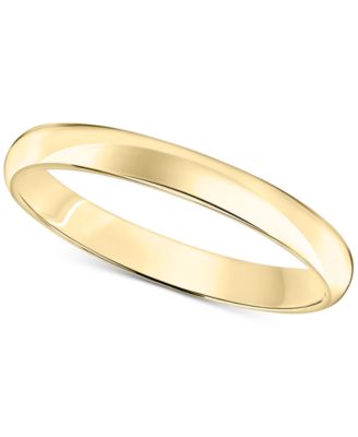 Macy's Comfort Fit Wedding Band (3mm) In 14k Gold - Macy's