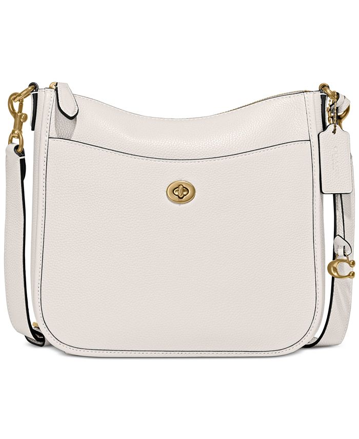 COACH Pebble Leather Chaise Crossbody & Reviews - Handbags & Accessories -  Macy's