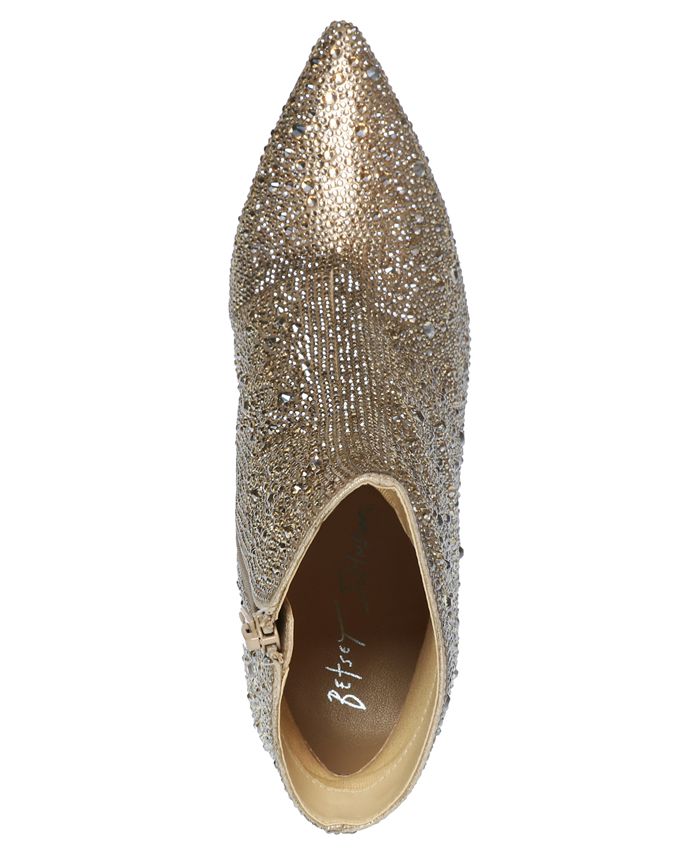 blue by betsey johnson cady evening booties
