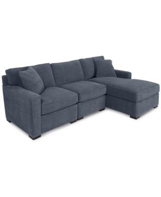 Radley 3-Piece Fabric Chaise Sectional Sofa