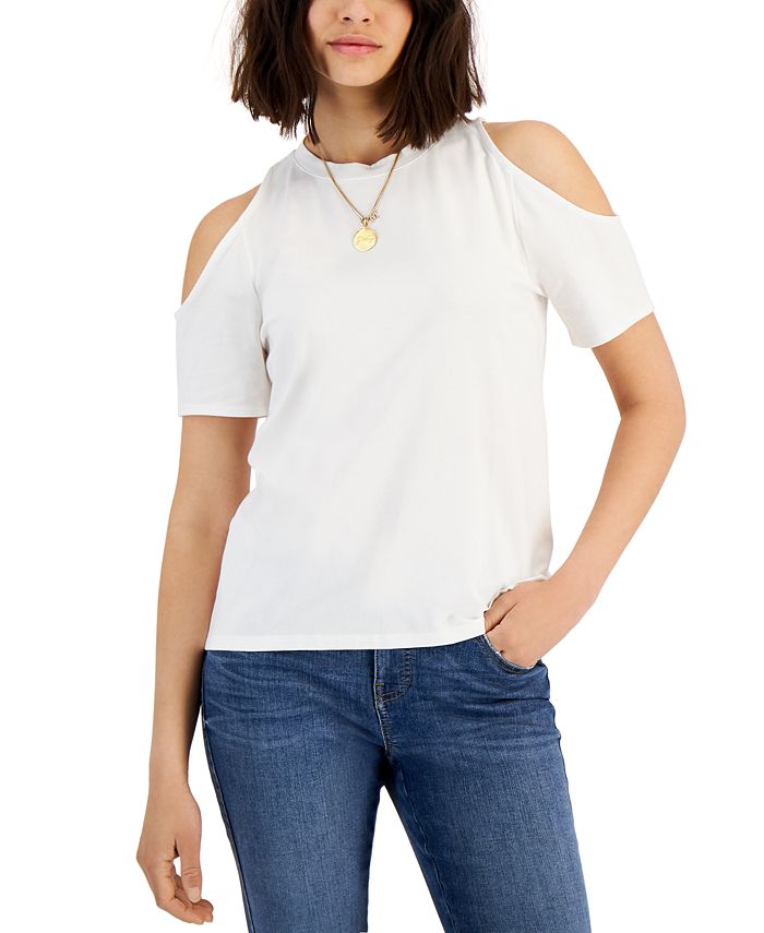Macy's cold shoulder hotsell tops