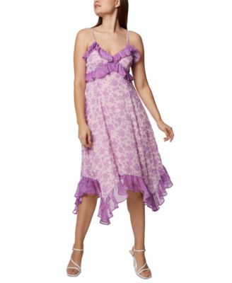 BCBGeneration Ruffled Chiffon Midi 