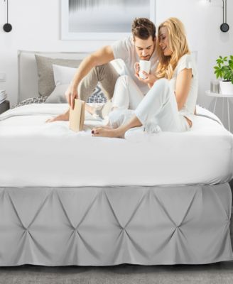 Bedding 14" Tailored Pinch Pleated Bedskirt, King