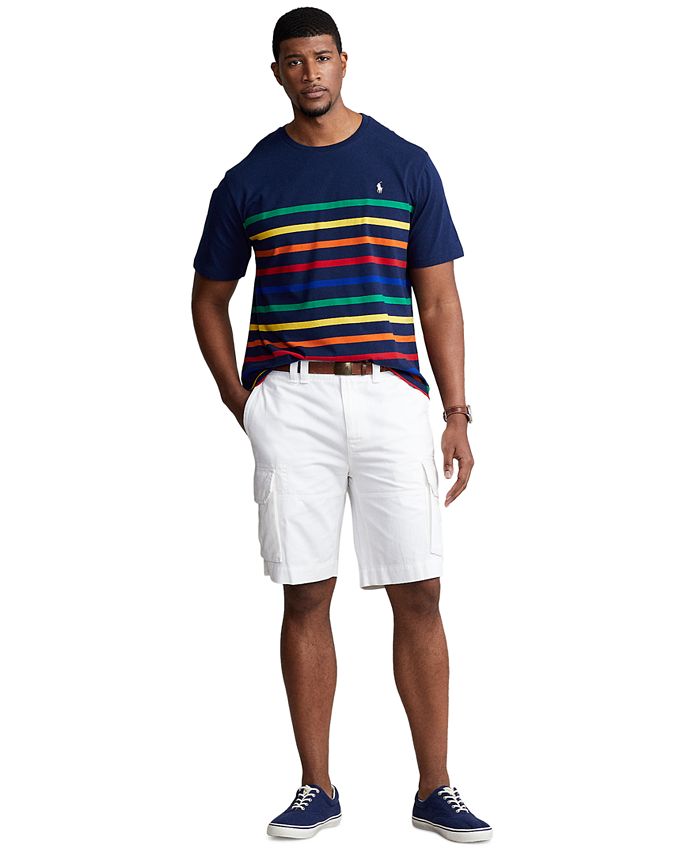 Polo Ralph Lauren Men's Big & Tall Striped Jersey T-Shirt - Macy's