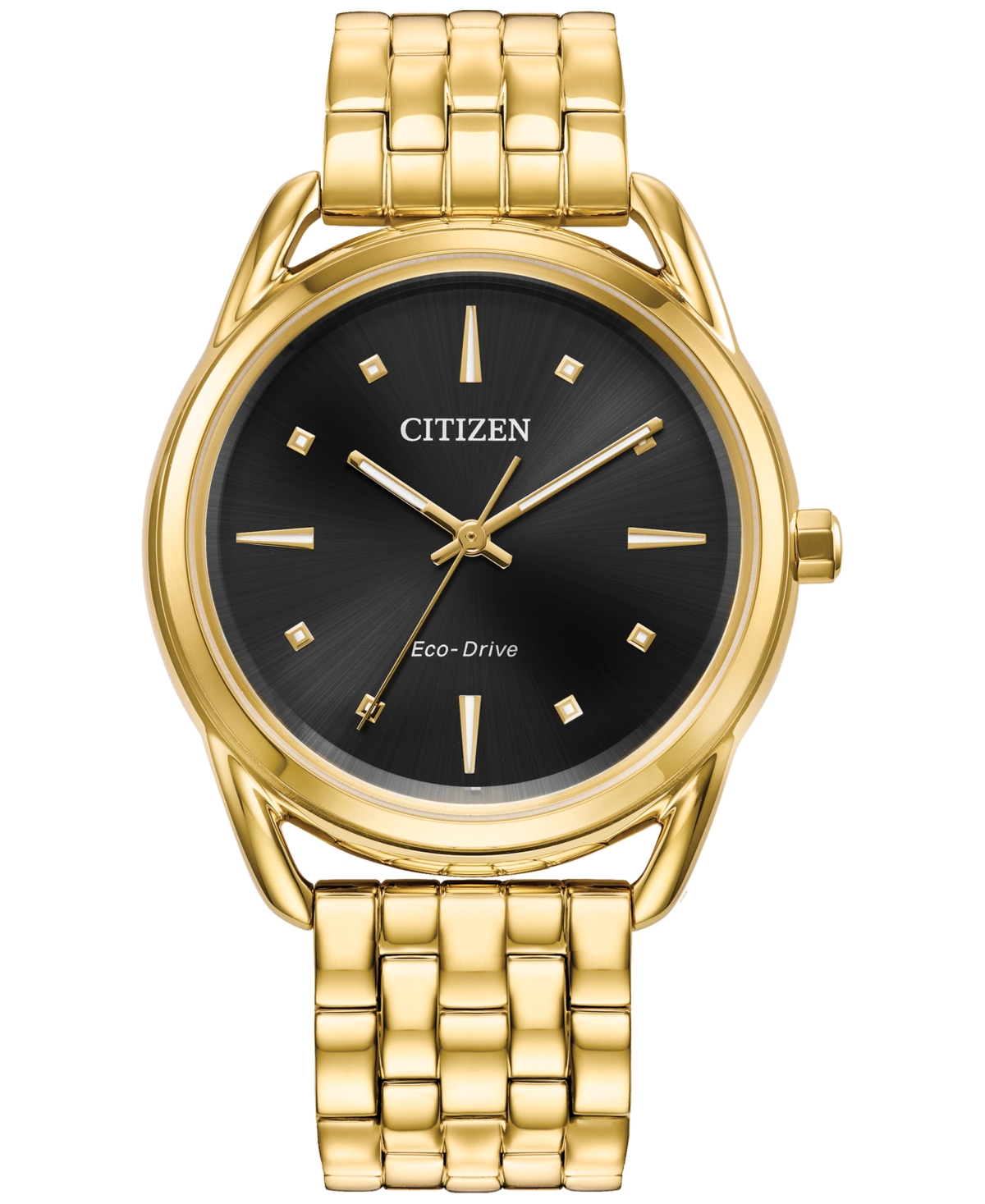 Eco-Drive Women's Dress Classic Gold-Tone Stainless Steel Bracelet Watch 36mm - Gold-tone
