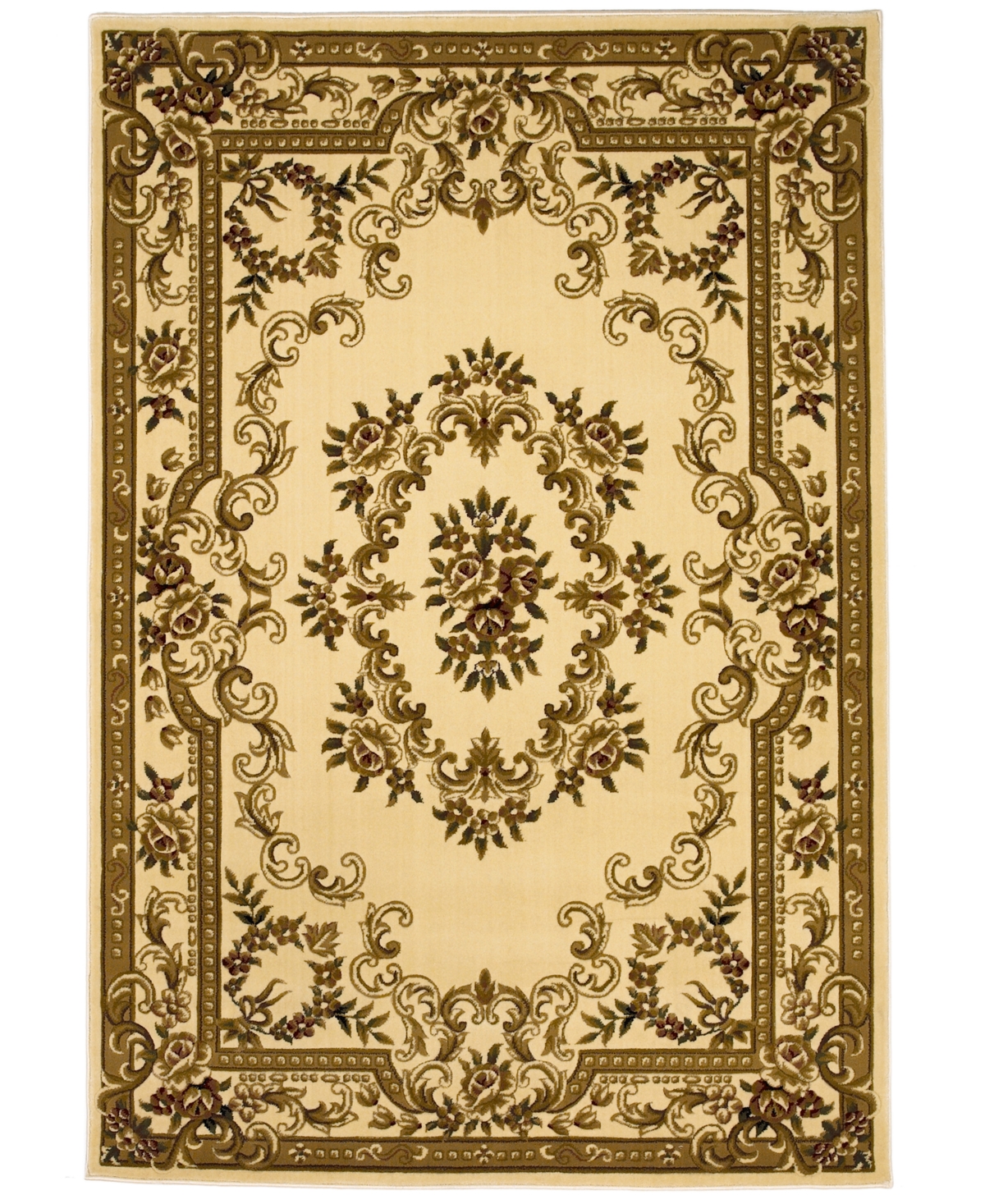 Kas Corinthian 5311 Ivory Aubusson 5'3in x 7'7in Area Rug at RugsBySize.com