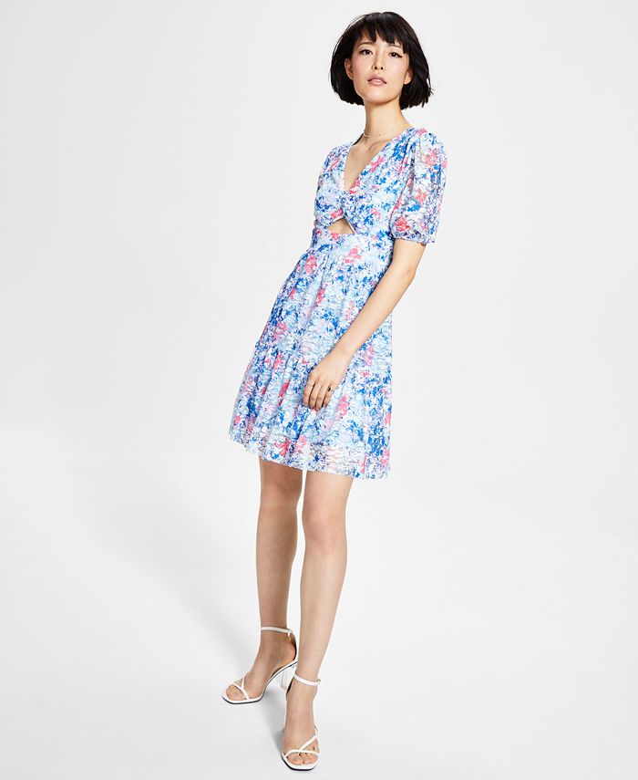 Macys tiered dresses discount