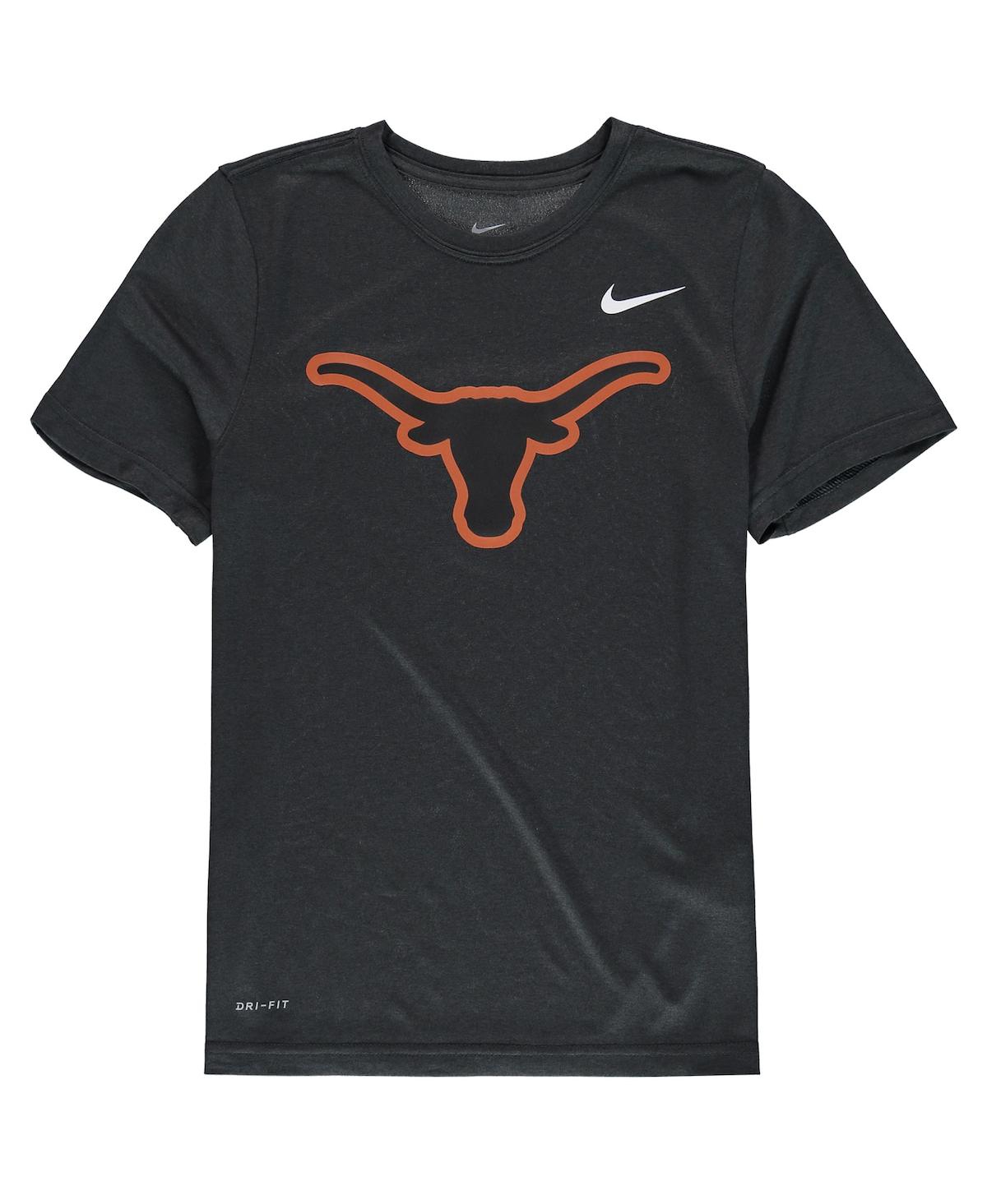 Youth Boys Nike Anthracite Texas Longhorns Legend Travel Performance T-shirt