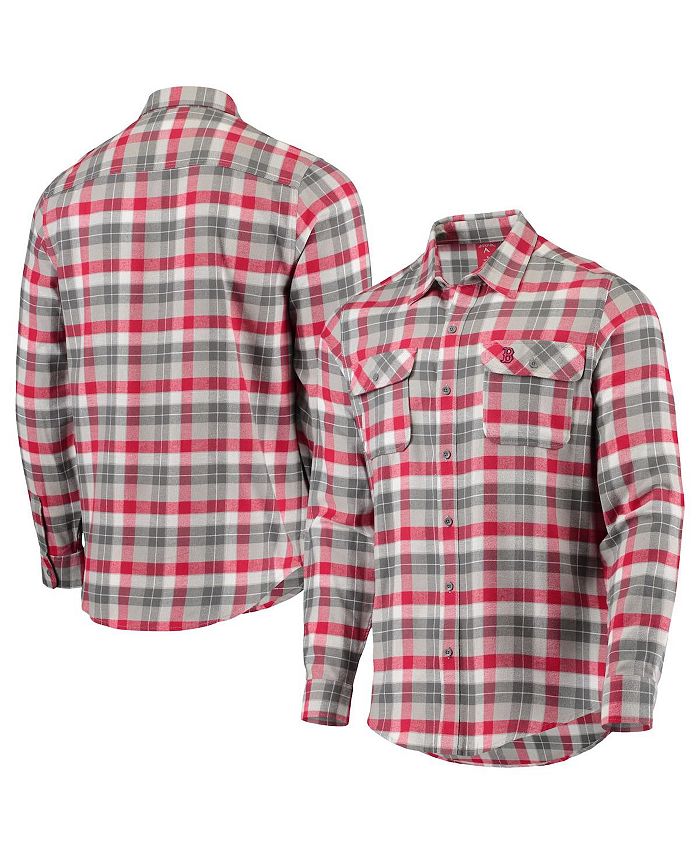 Los Angeles Dodgers Antigua Ease Flannel Button-Up Long Sleeve