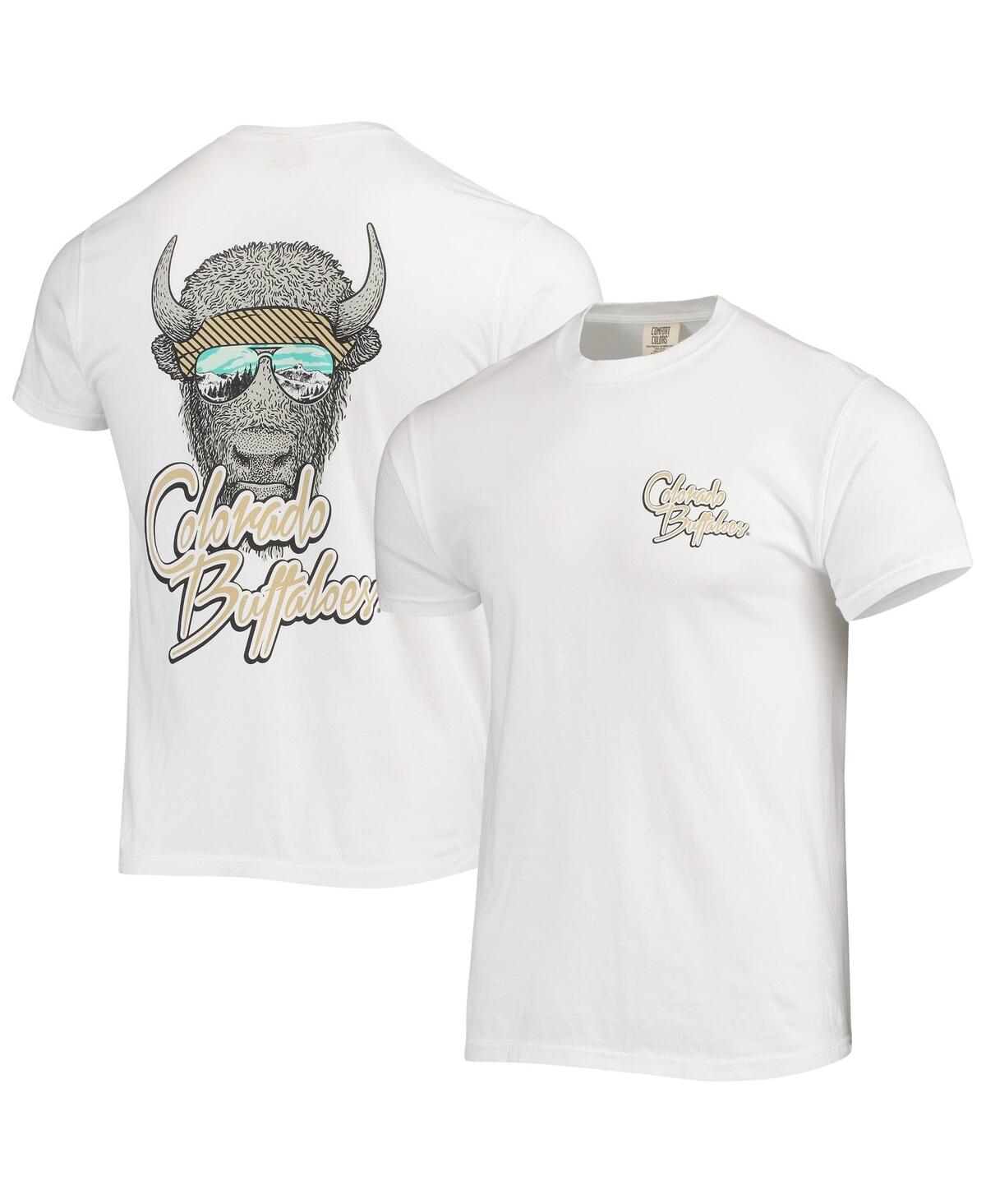 Men's White Colorado Buffaloes Mascot Bandana T-shirt - White