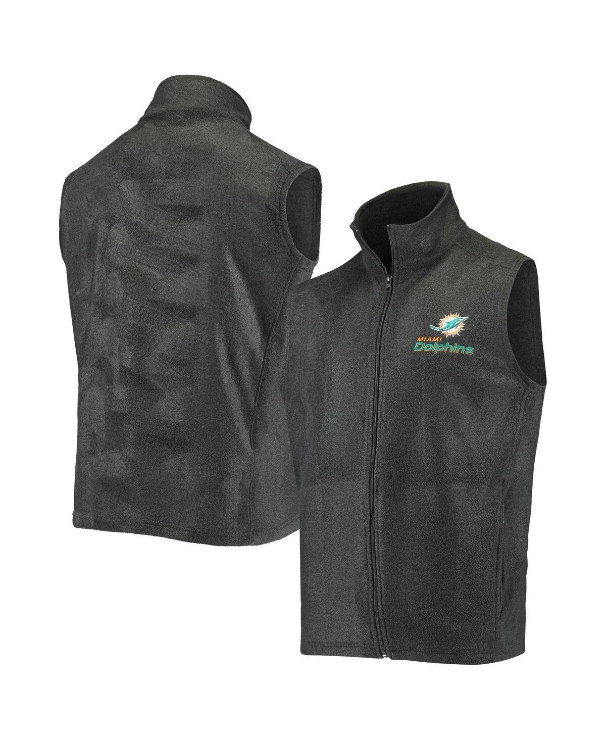 Men'sMiami Dolphins Houston Fleece Full-Zip Vest - Gray