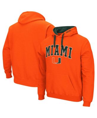 Men's Orange Miami Hurricanes Big and Tall Arch & Logo 2.0 Pullover Hoodie