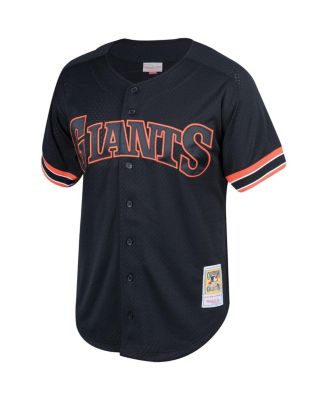 Men's Will Clark Black San Francisco Giants Fashion Cooperstown Collection Mesh Batting Practice Jersey