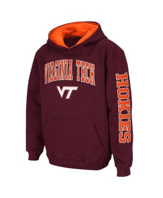 Big Boys Maroon Virginia Tech Hokies 2-Hit Team Pullover Hoodie