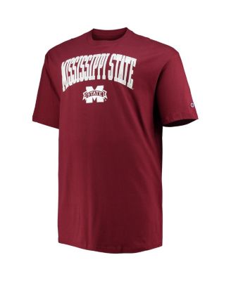 Men's Maroon Mississippi State Bulldogs Big and Tall Arch Over Wordmark T-shirt
