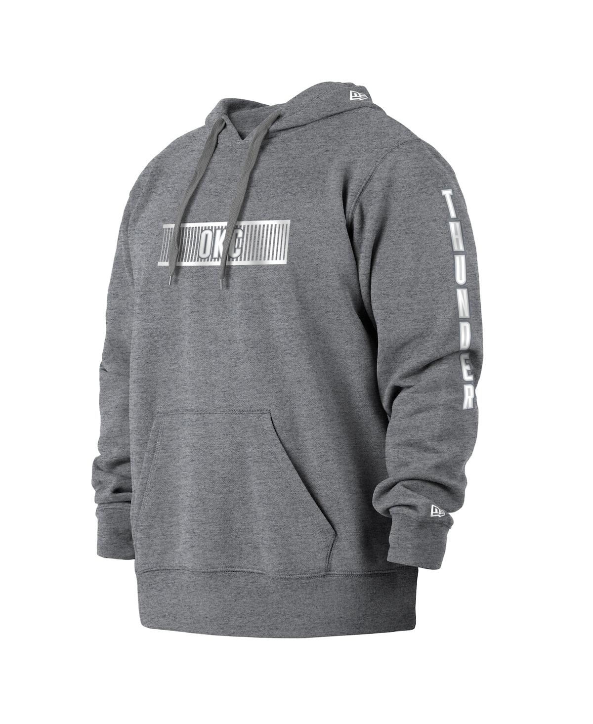 Men's New EraOklahoma City Thunder 2021/22 City Edition Big and Tall Pullover Hoodie - Gray