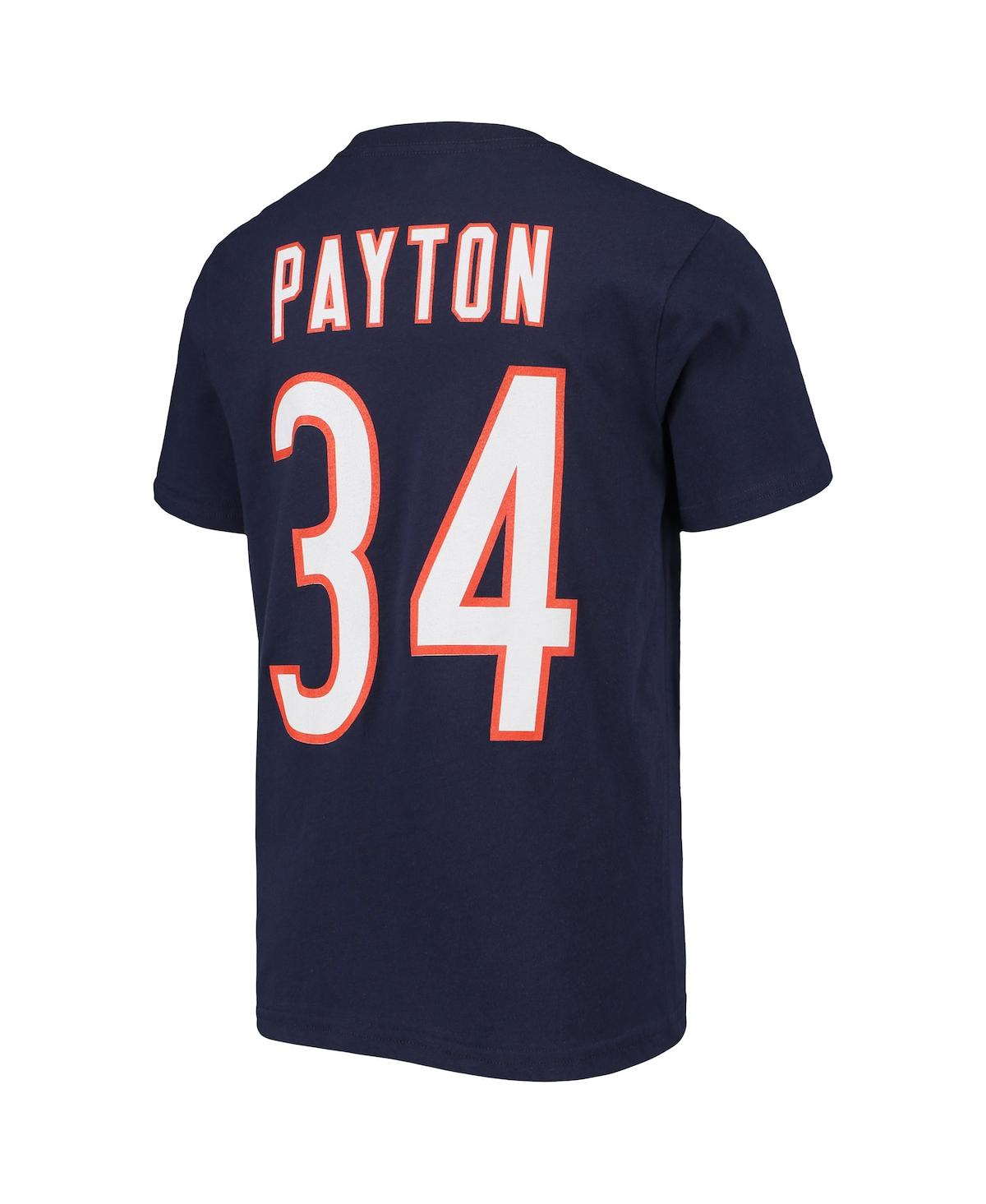 Big Boys Mitchell & Ness Walter PaytonChicago Bears Retired Retro Player Name and Number T-shirt - Navy