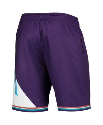 Men's Mitchell Ness Purple Utah Jazz 1996 Hardwood Classics 75th Anniversary Swingman Shorts