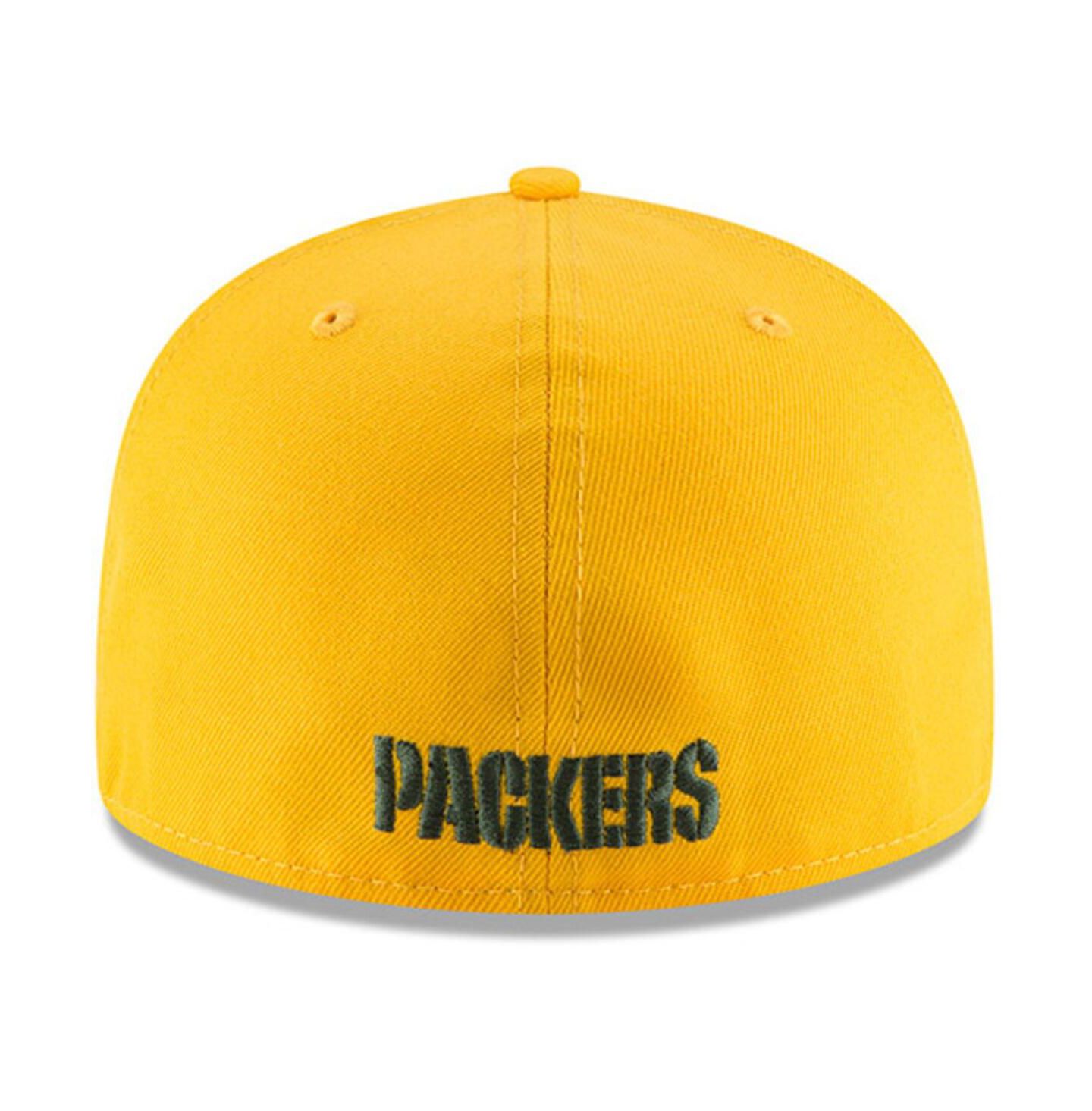 Мужская кепка New Era Gold Green Bay Packers Omaha 59Fifty Hat — фото 5