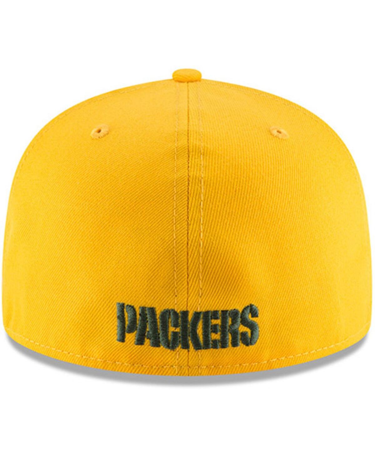 Shop New Era Men's  Gold Green Bay Packers Omaha 59fifty Hat