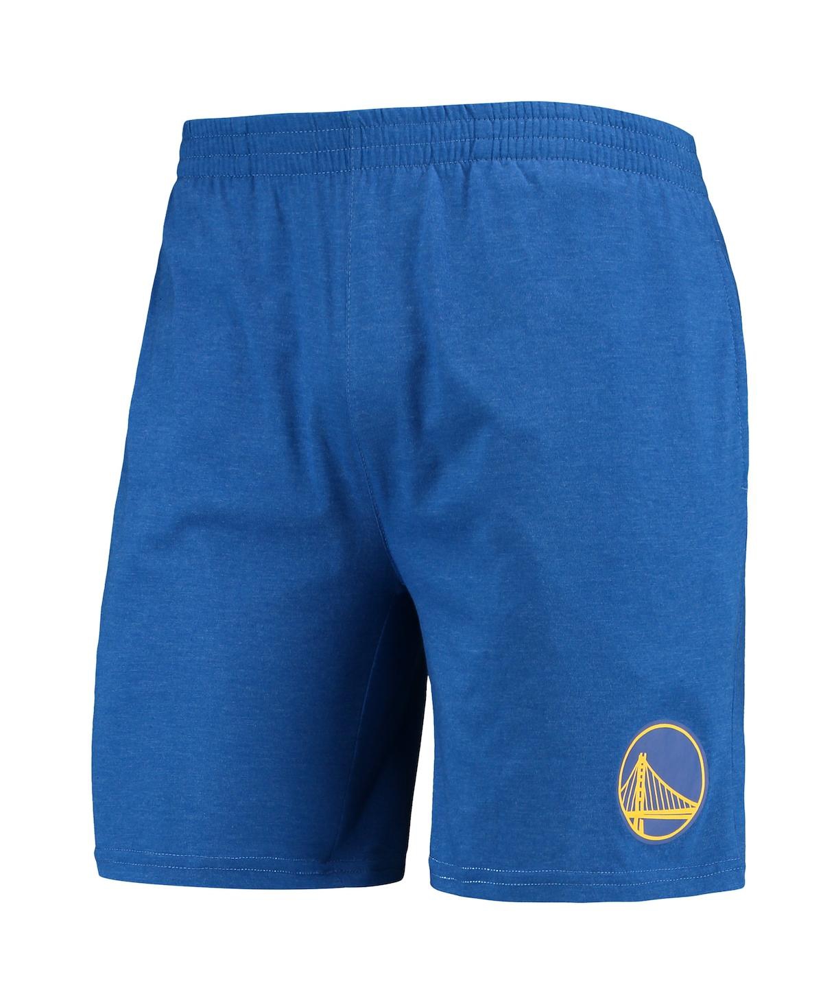 Shop Concepts Sport Men's  Royal And Gold Golden State Warriors T-shirt And Shorts Sleep Set In Royal,gold
