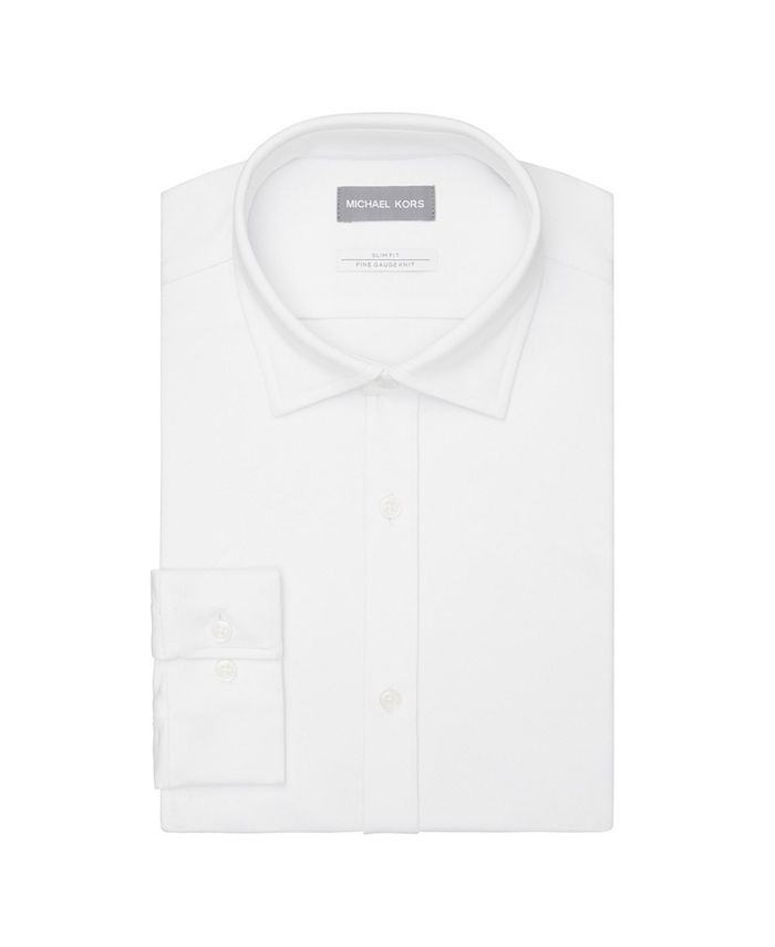 Michael Kors Men's Fine Gauge Knit Slim Fit Dress Shirt & Reviews