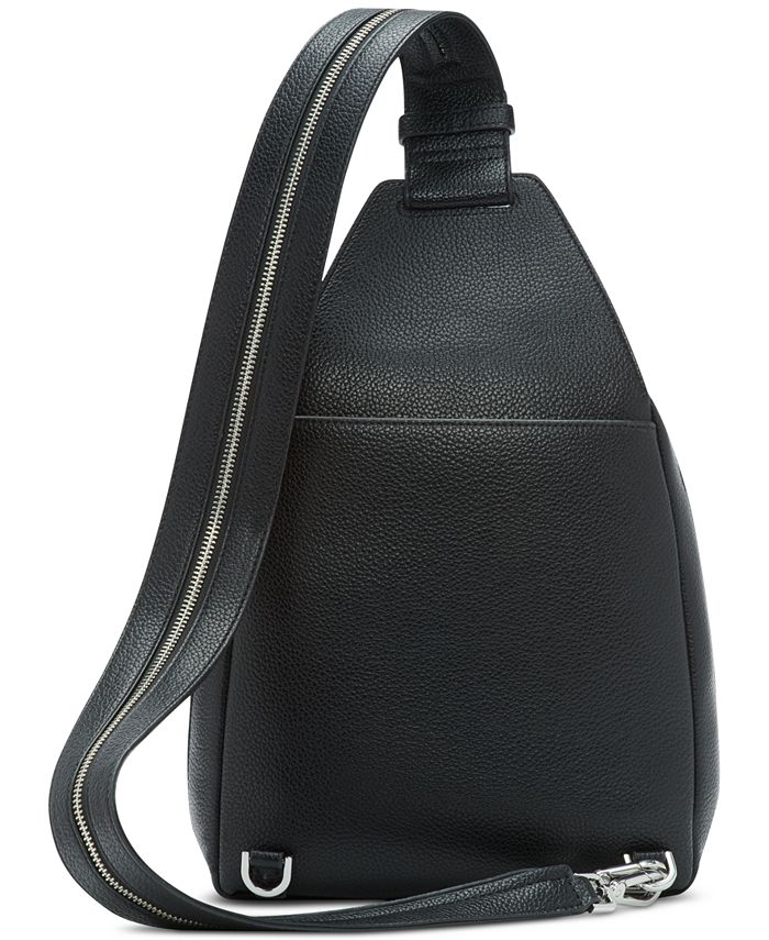 Calvin Klein Millie Convertible Leather Sling Bag, Backpack - Macy's
