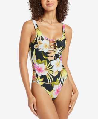 volcom one piece cutout swimsuit