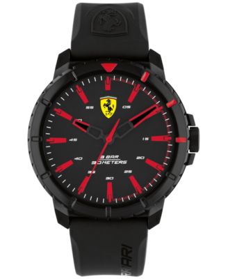 Ferrari - Men's Digital Forza Black Strap Watch 45mm