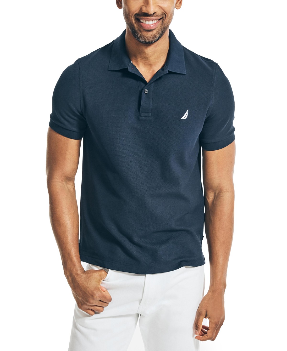Мужские Nautica Men's Classic-Fit Deck Polo Shirt — фото 2