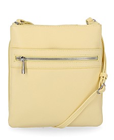 Triple-Zip Pebble Leather Dasher Crossbody, Created for Macy's