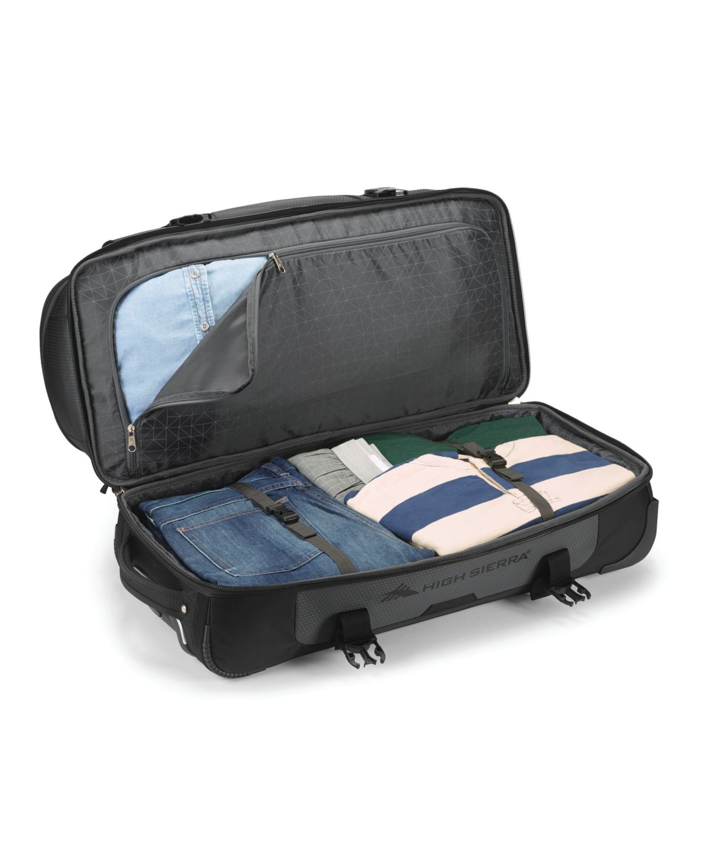 Сумка High Sierra Fairlead 28" Wheeled Duffel, цвет: Чёрный — фото 7
