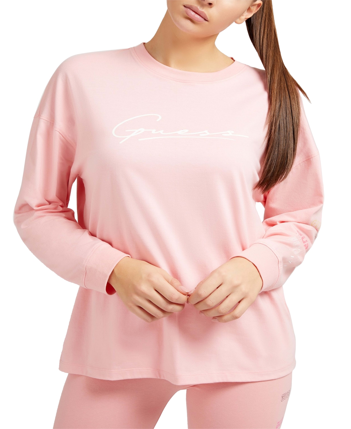 Guess Women's Camille V-Neck Long-Sleeve Top