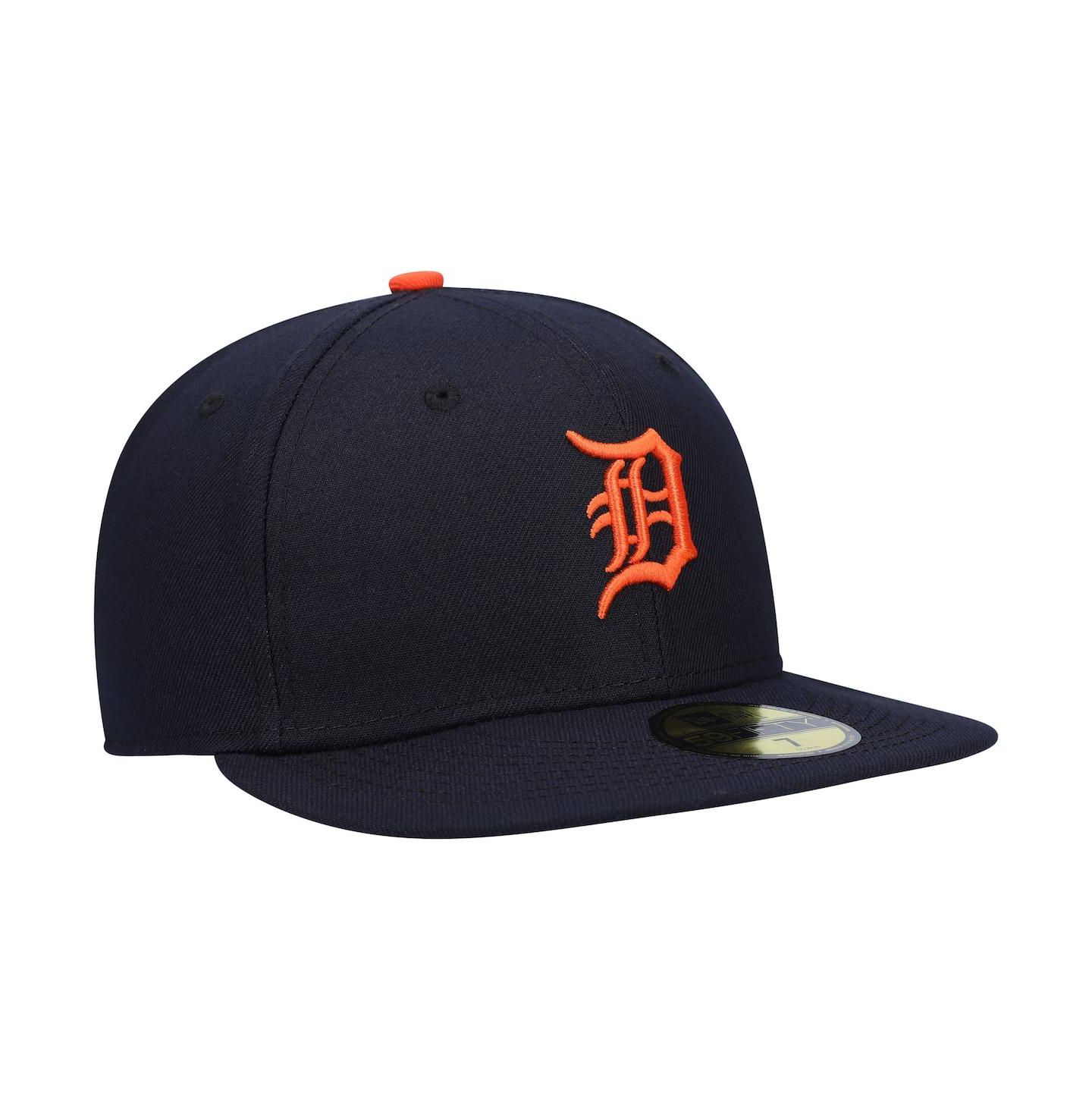 Мужская кепка New Era Navy Detroit Tigers Authentic Collection On-Field Road 59FIFTY Fitted Hat — фото 4