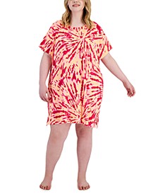 Plus Size Short Sleeve Pajama Sleep Shirt, Created for Macy's