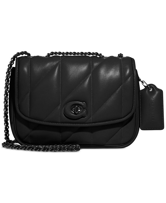 Coach Quilted Pillow Madison Shoulder Bag Black One Size