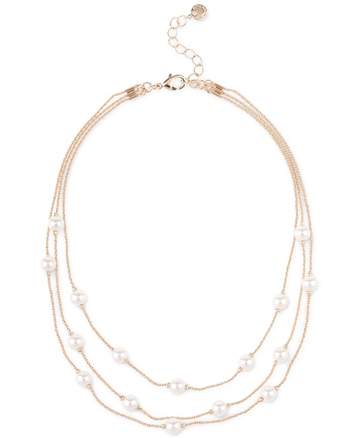 Charter Club Imitation Pearl Layered Necklace, 16