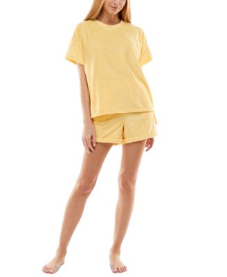 Photo 1 of NWT SIZE XLARGE Roudelain Soft Terry Cloth T-Shirt & Shorts Set Bottom: hits at upper thigh; utility pockets; elastic waist
Polyester