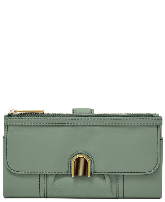 Fossil Women's Cora Leather Clutch Wallet Macy's