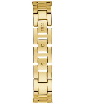 Women's Crystal Beaded Gold-Tone Stainless Steel Bracelet Watch 30mm