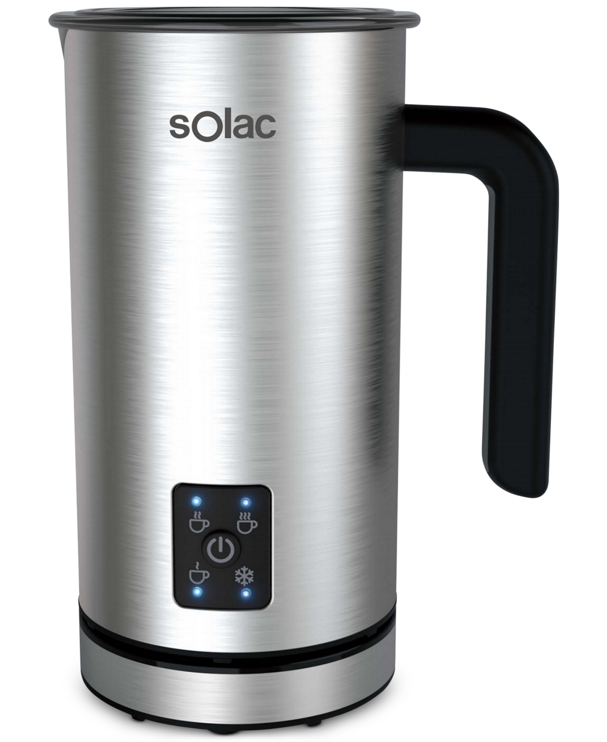 Solac Pro Foam Stainless Steel Milk Frother & Hot Chocolate Mixer In Brushed Stainless-steel