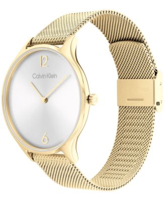 Gold-Tone Mesh Bracelet Watch 38mm
