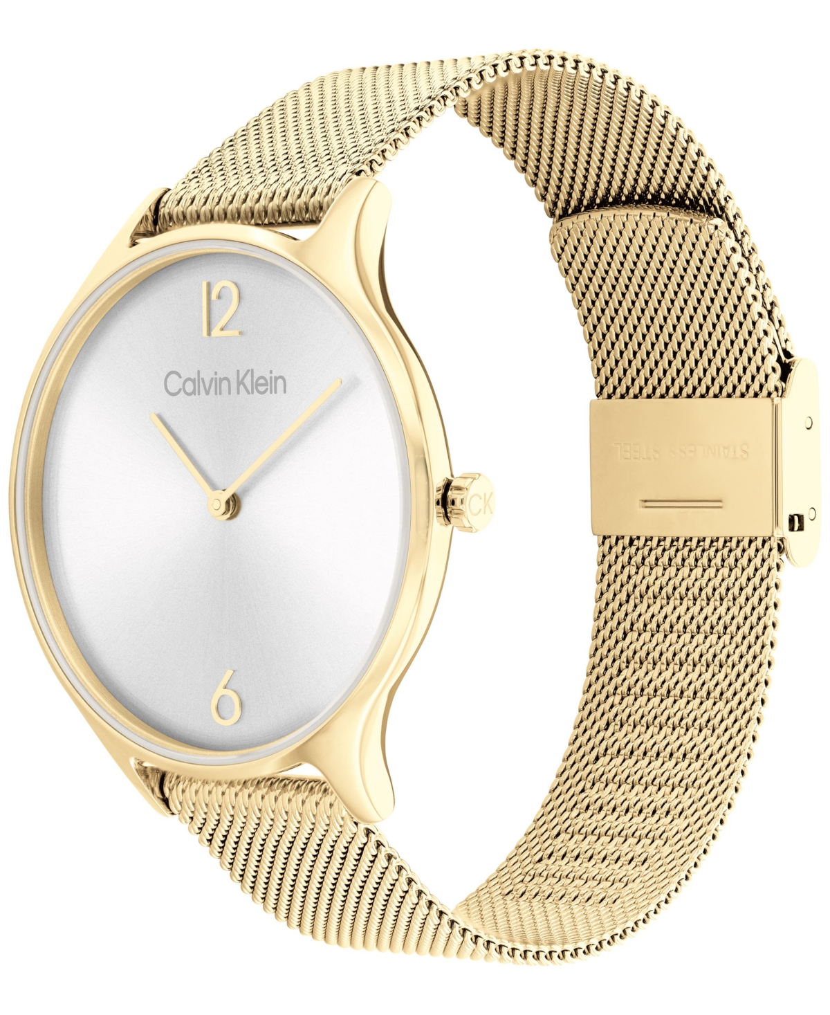 Calvin Klein Gold-Tone Mesh Bracelet Watch 38mm
