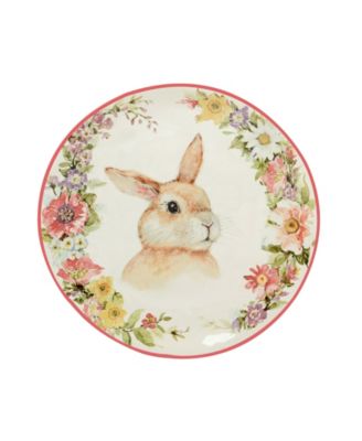 Easter Garden 8.5" Assorted Dessert Plates, Set of 4