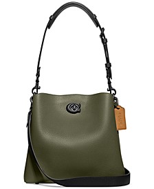 Willow Bucket Bag In Colorblock Leather