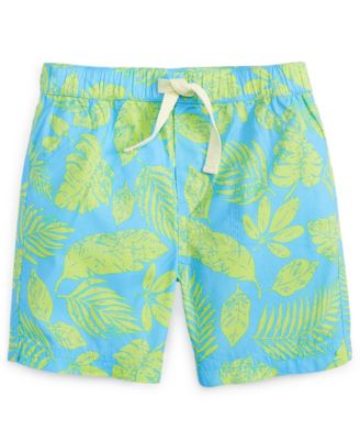 First Impressions - Baby Boys Palm-Print Shorts